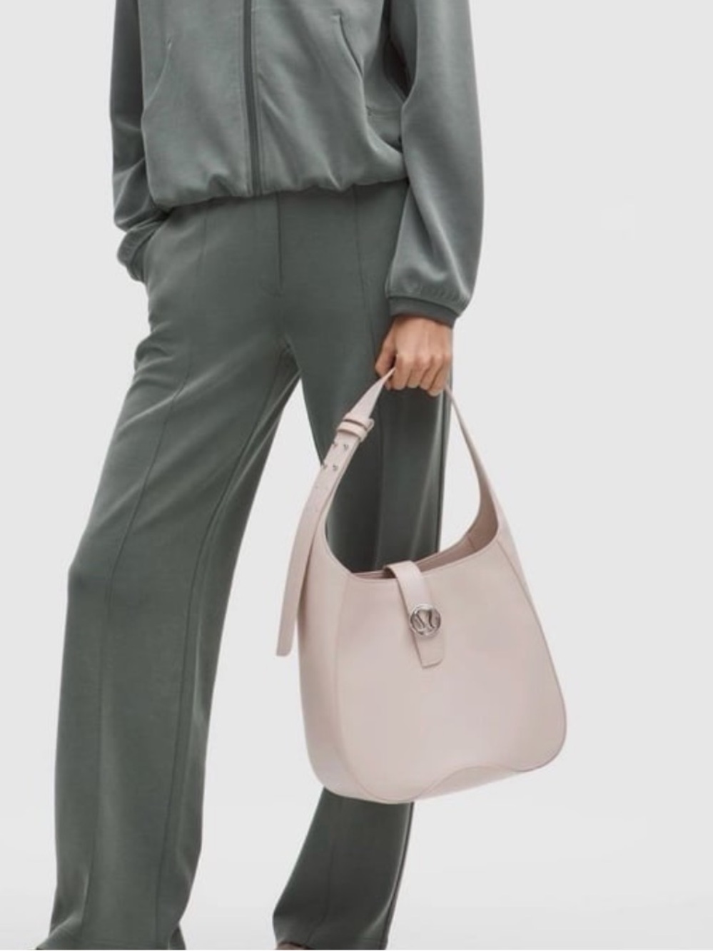 Lululemon Cactus Leather Alternative Shoulder Bag White 8L NWT Dust Bag Vegan - Picture 7 of 12